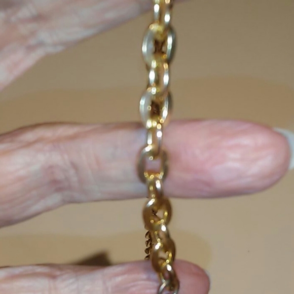 Golden long tassel necklace - Picture 4 of 4